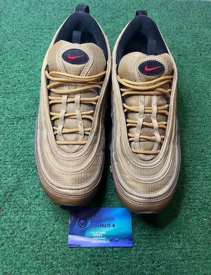 Nike air max 97 metallic gold size 10.5men/12women