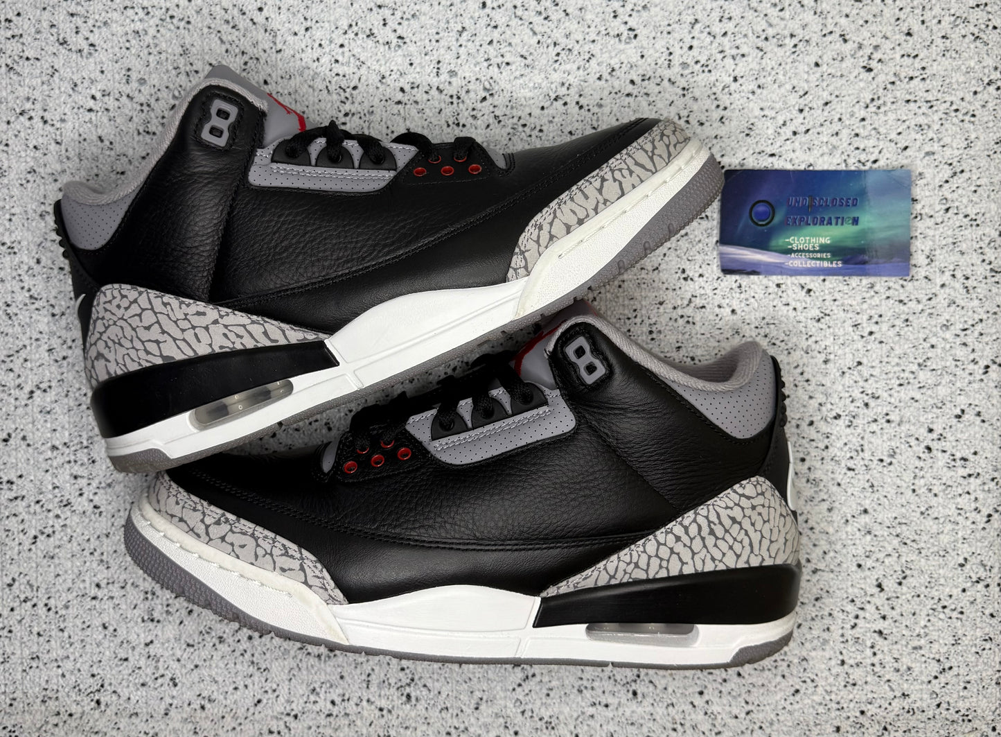 Jordan 3 Black Cement 2024 9.5 Men/11 Women “Preowned”