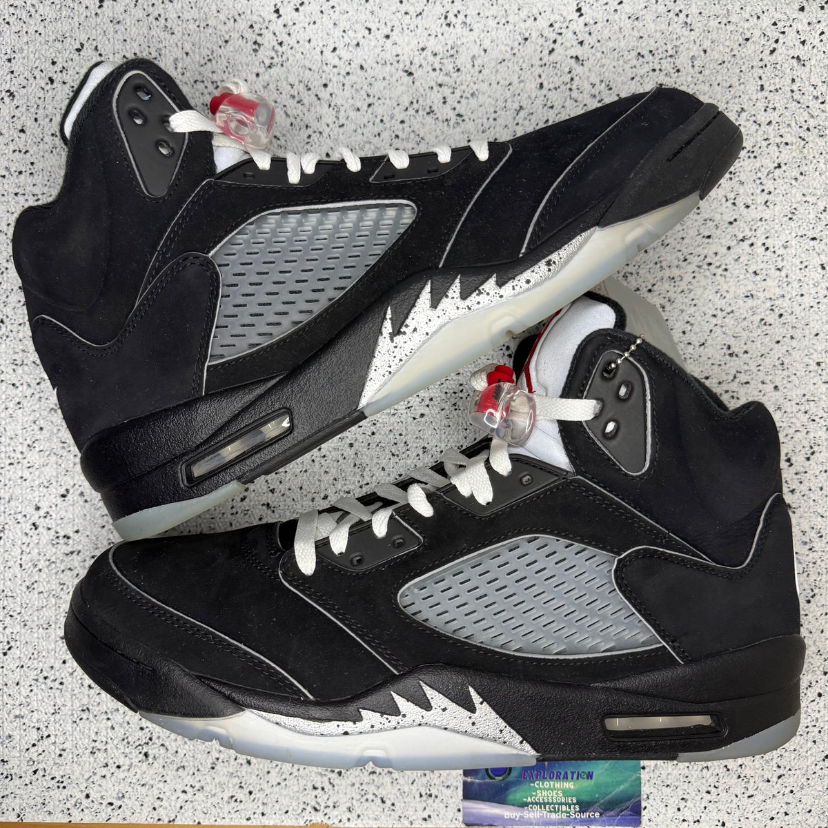 Jordan 5 Black Metallic Reimagined 12 Men “Preowned”
