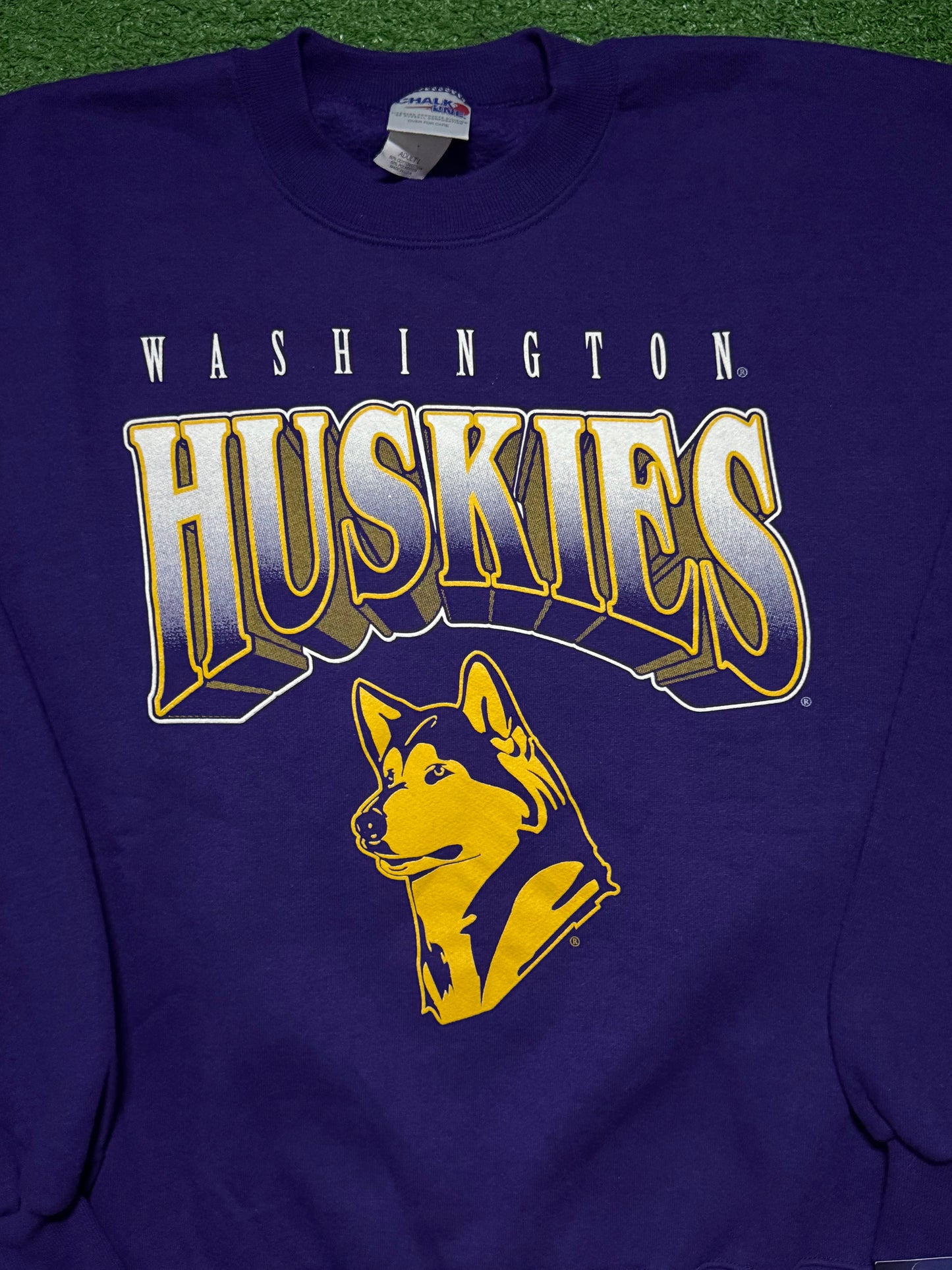 Vintage Washington Huskies Crewneck Gold