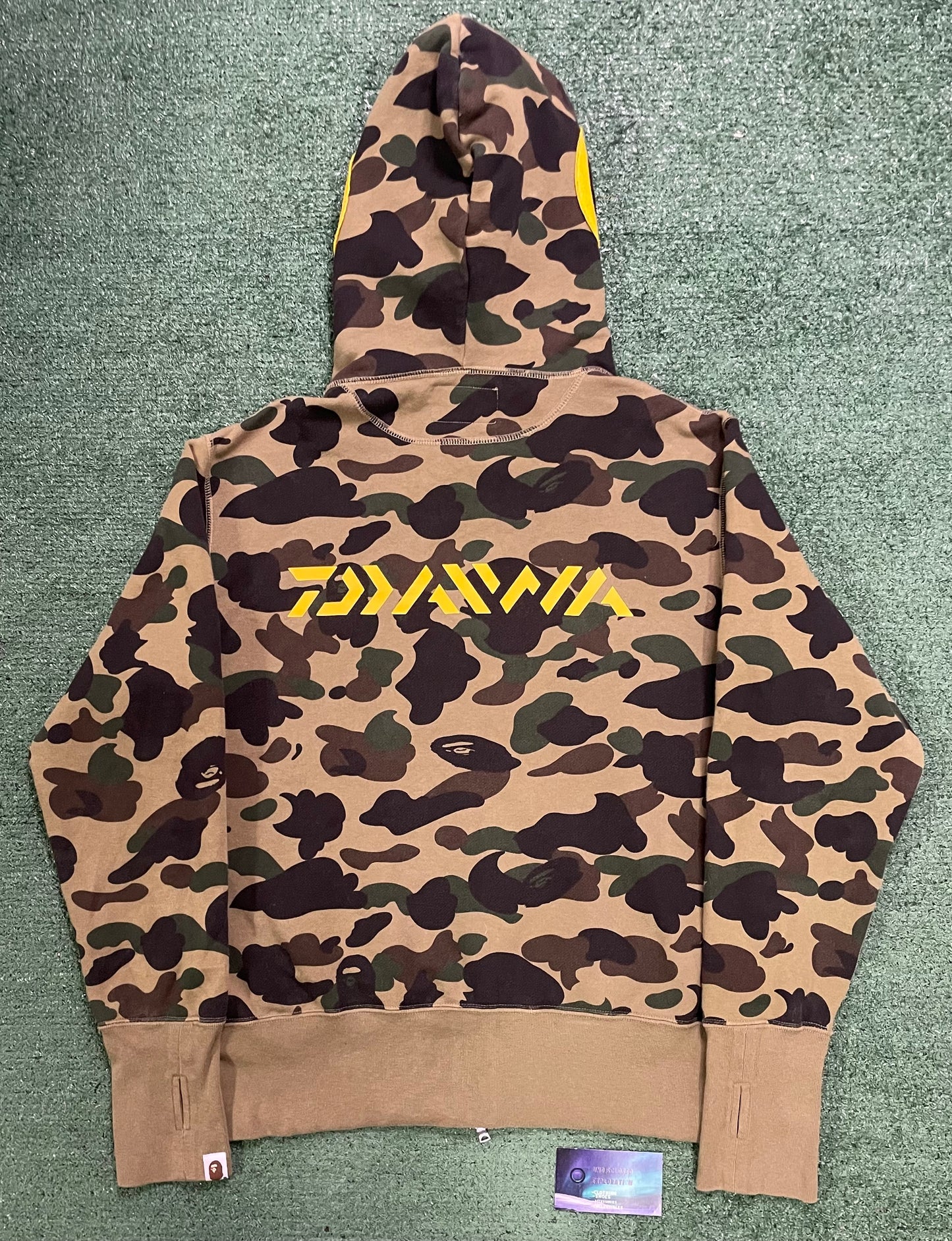 Bape 1st camo daiwa fish full zip hoodie