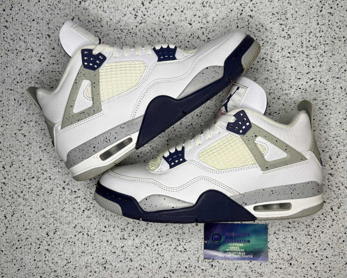 Jordan 4 Midnight Navy 9 Men/10.5 Women “Preowned”