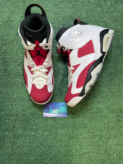 Jordan 6 carmine 2014 size 10.5men/12women