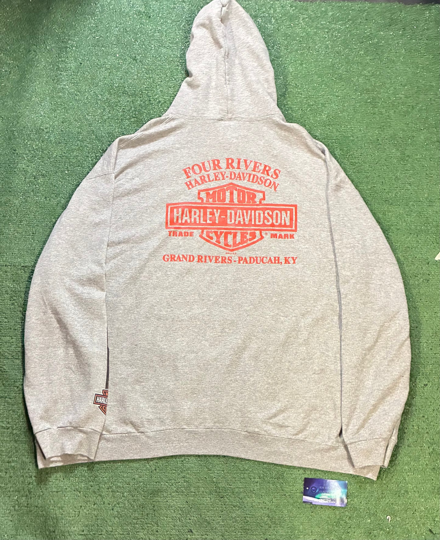 Harley Davidson Ride to live grey pullover hoodie