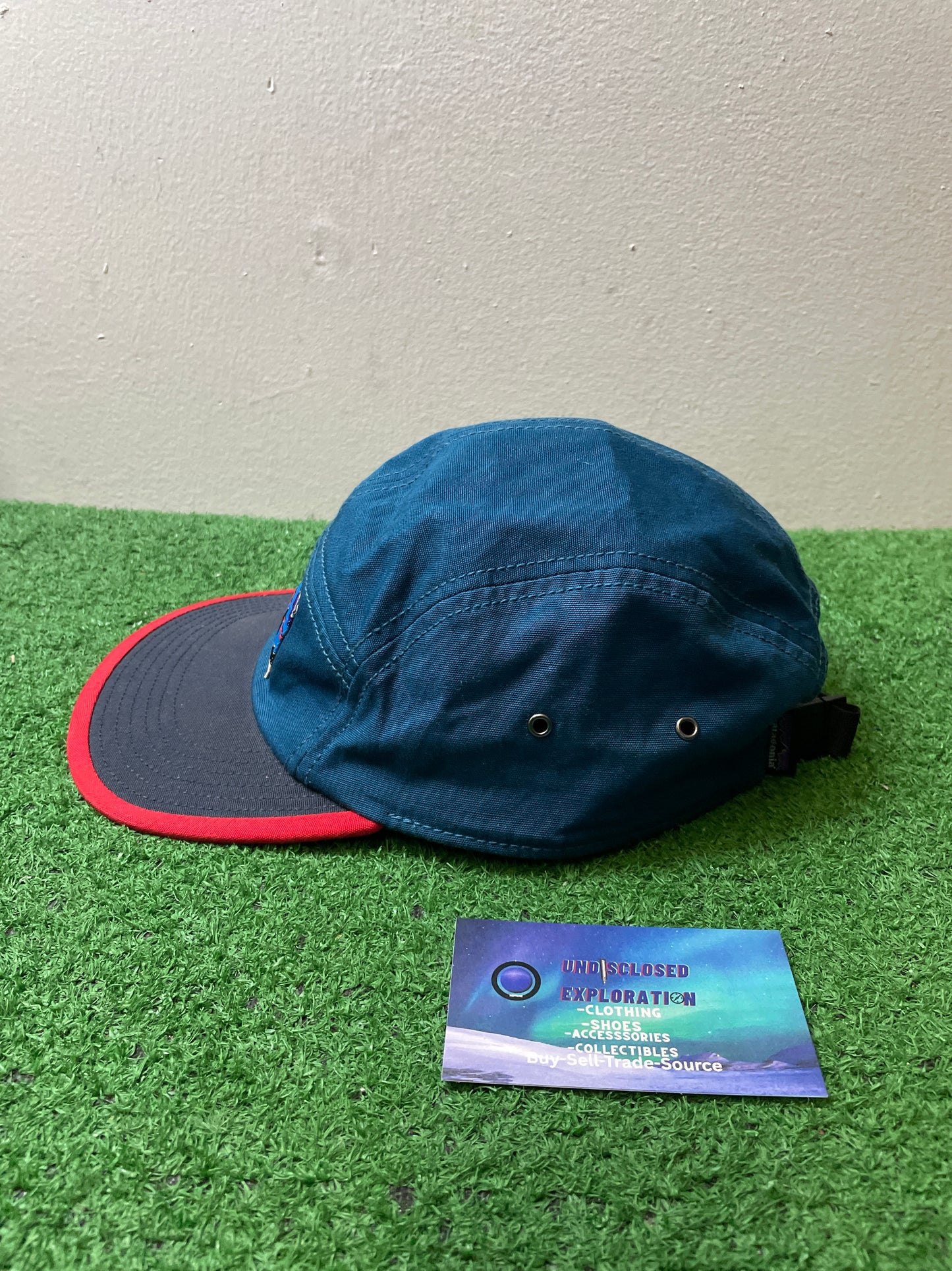 Vintage Patagonia mountain logo trade smith 5 panel Hat