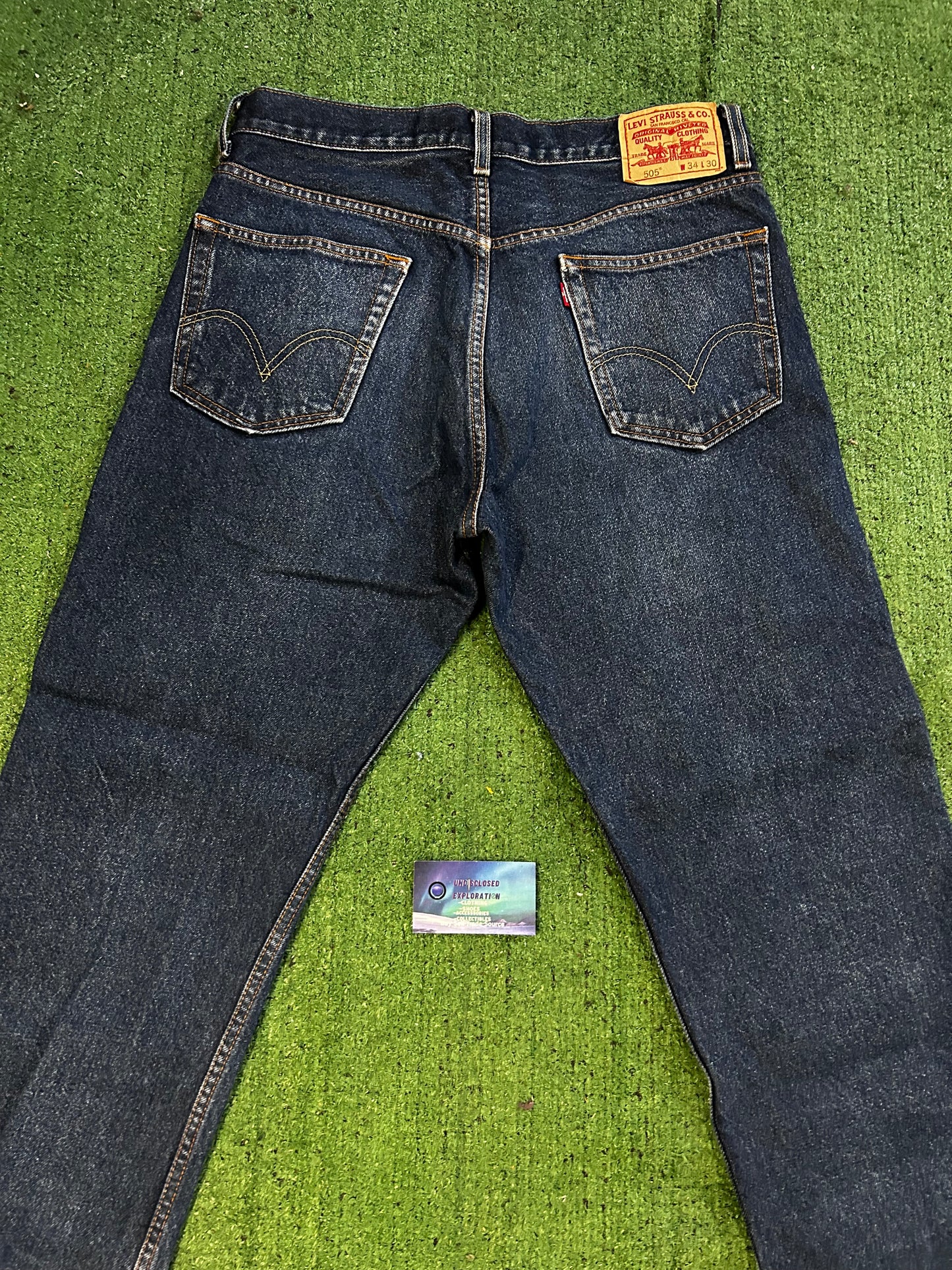 Levis 505 dark wash jeans