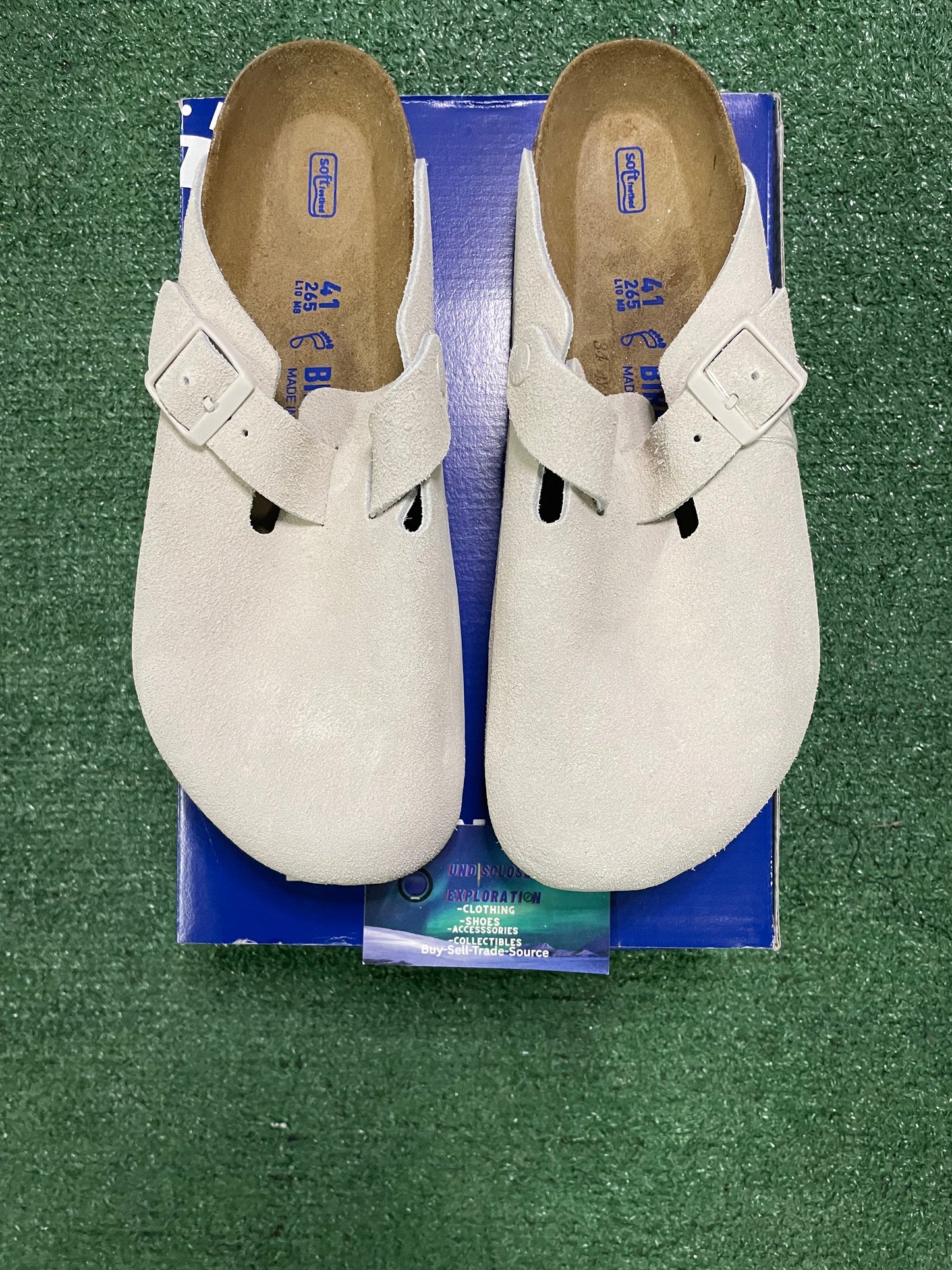 Birkenstock Boston antique white
