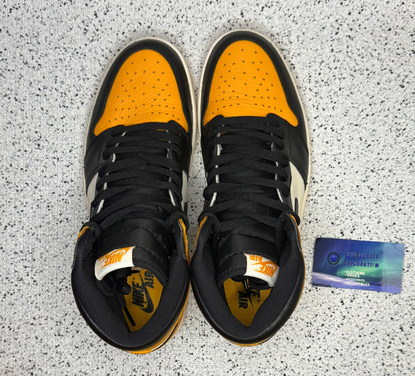 Jordan 1 Yellow Toe Taxi 11 Men/12.5 Women “Preowned”