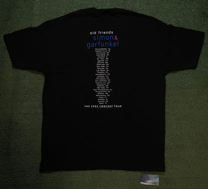 vintage 2000s Simon & Garfunkel Old Friends concert tour tee