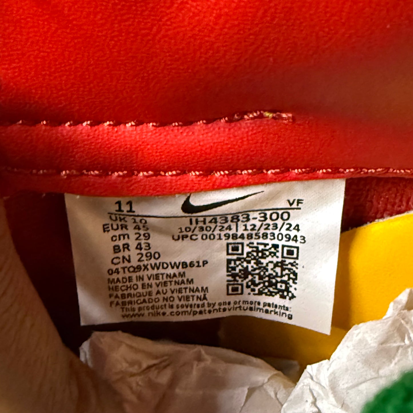 Nike Air Force 1 Lil Yachty Concrete Boys Lucky Green 11 Men “Preowned”