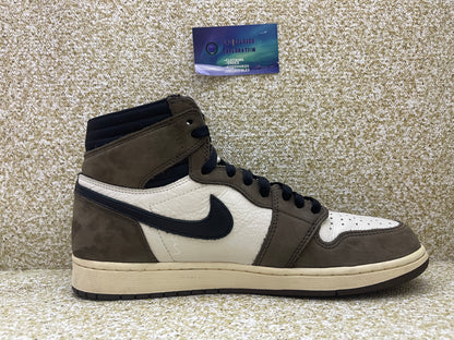 Jordan 1 High Travis Scott Mocha 10.5 Men/12 Women “Preowned”