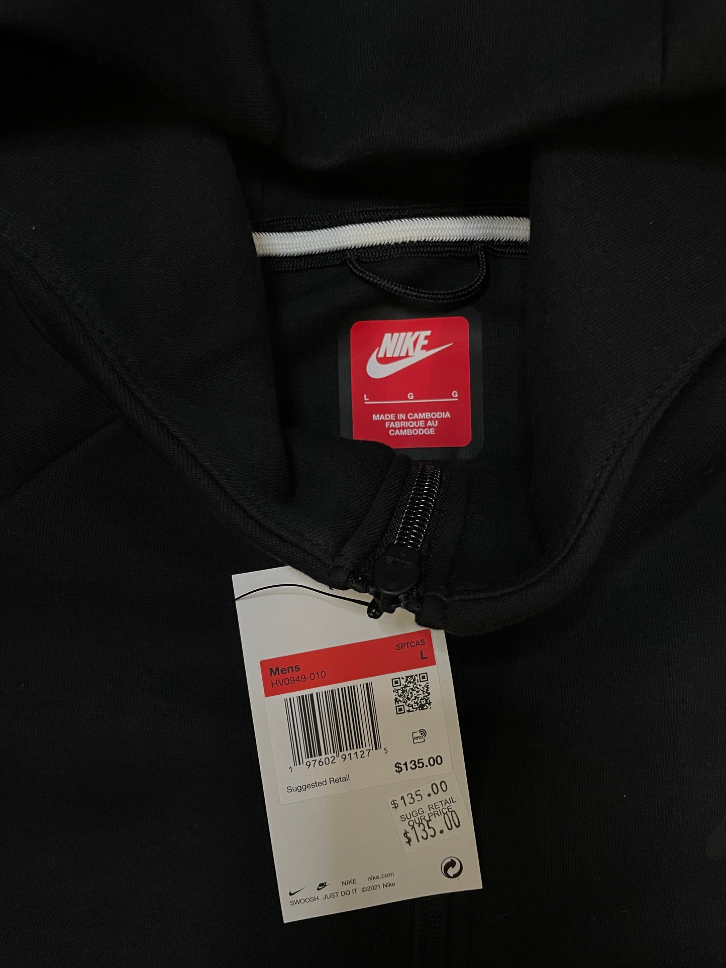 Nike tech fleece black sweatsuit
