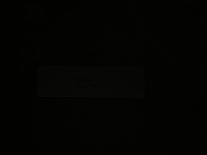 Fear of god Essentials jet black hoodie