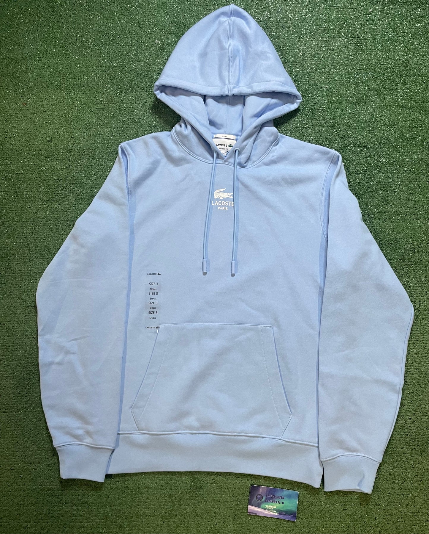 Lacoste Paris light blue hoodie