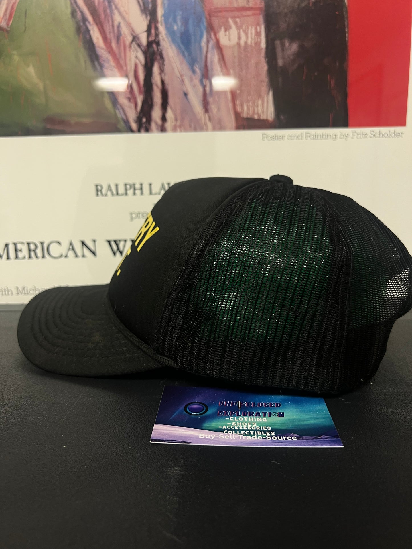 Gallery dept black mesh hat