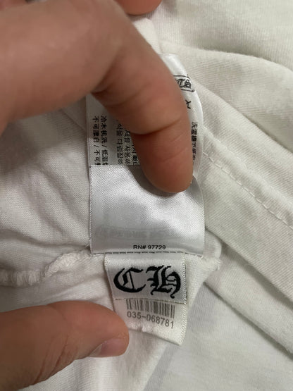 Chrome Hearts neck logo white longsleeve