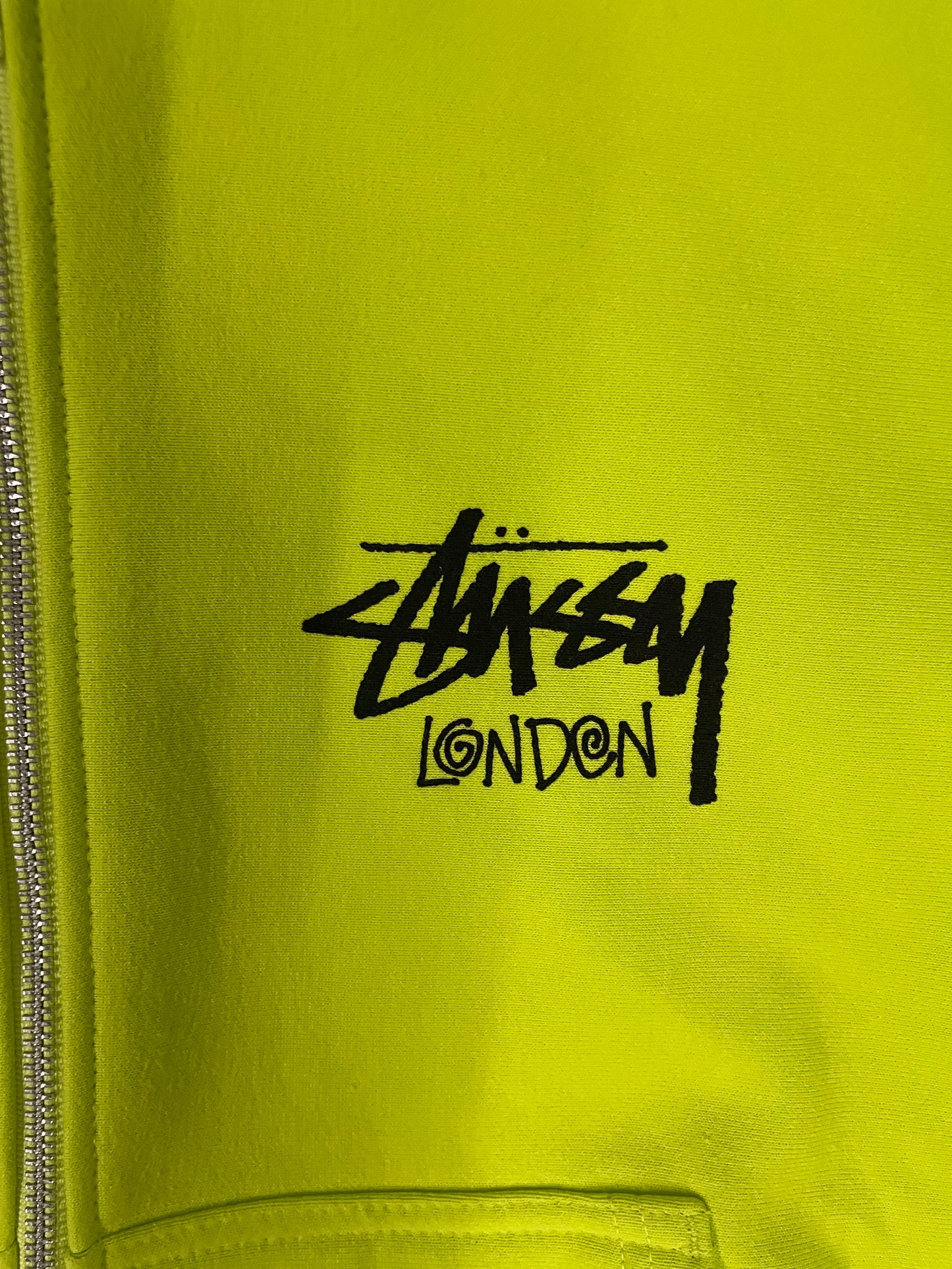 Stussy keylime London zipup hoodie