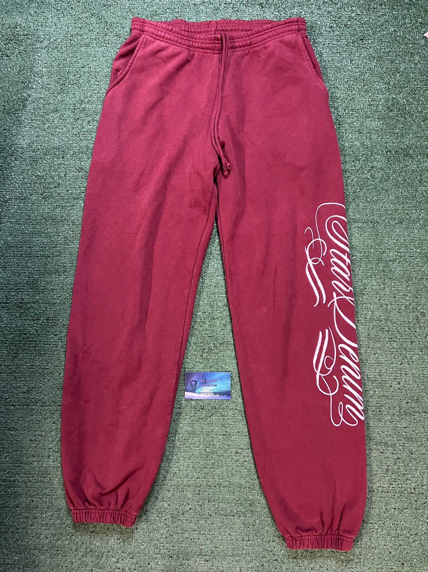 Burning Bush stardenim red sweatpants