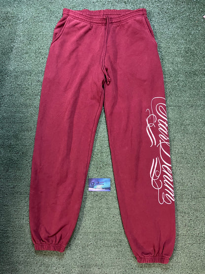 Burning Bush stardenim red sweatpants