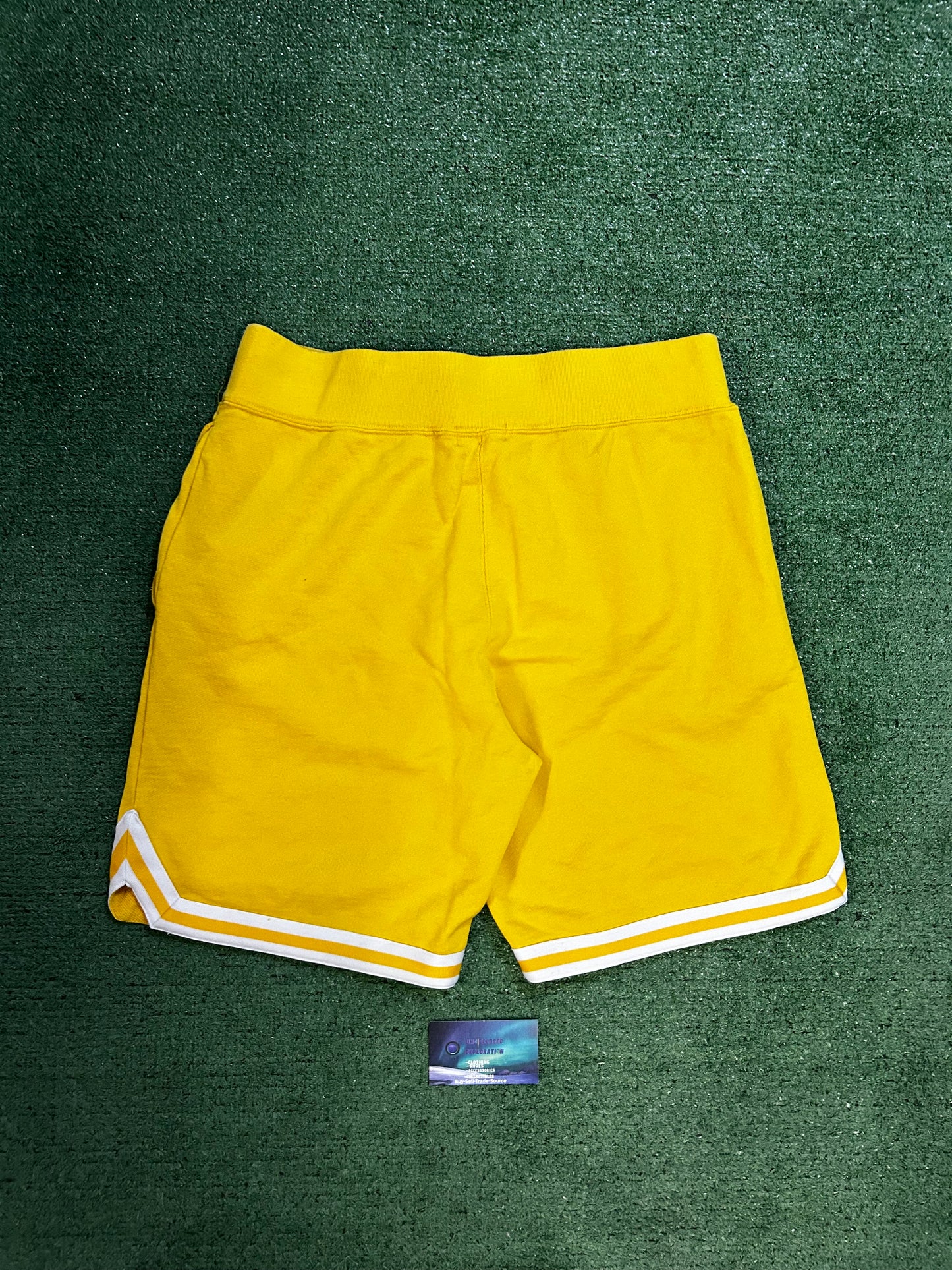 Bape yellow pirate shorts