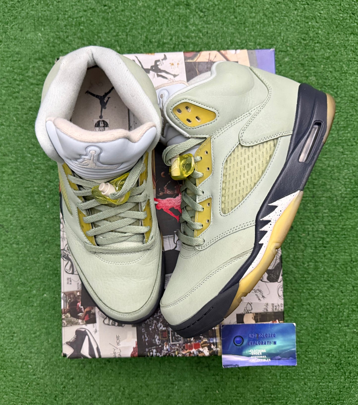 Jordan 5 Jade Horizon 11 Men/12.5 Women “Preowned”