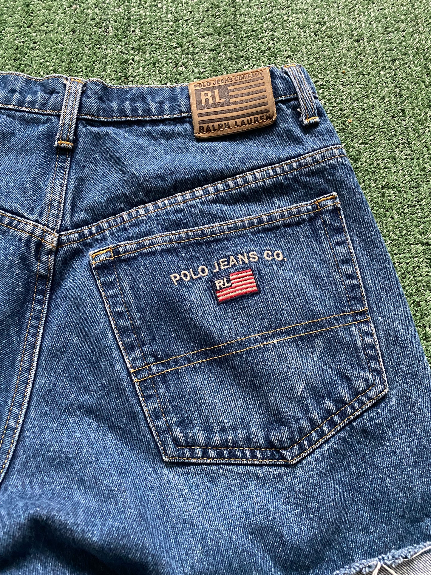 Vintage Polo Ralph Lauren Cropped Jean Shorts