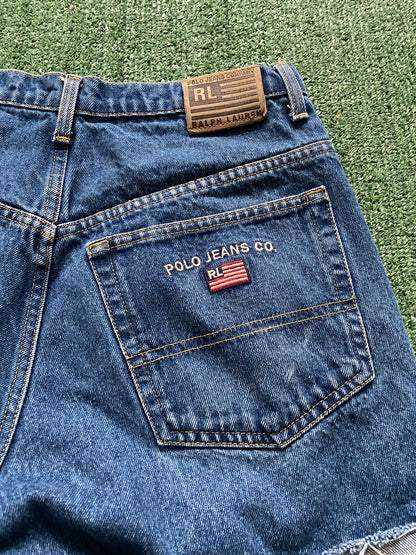 Vintage Polo Ralph Lauren Cropped Jean Shorts