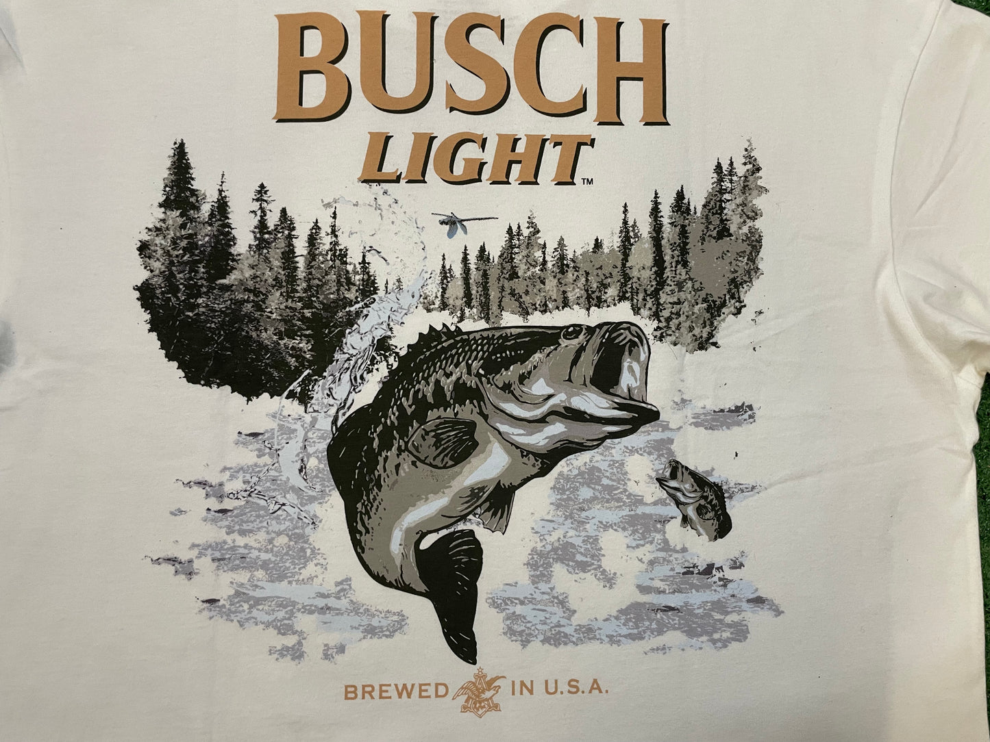 Busch Light brewed in the USA American eagle tee