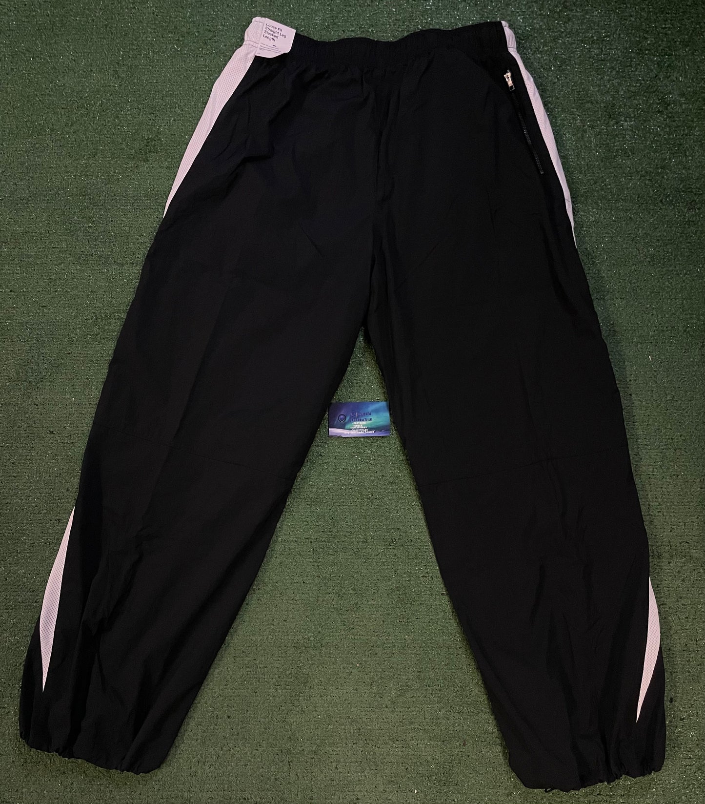 Nike woven black and white track suit