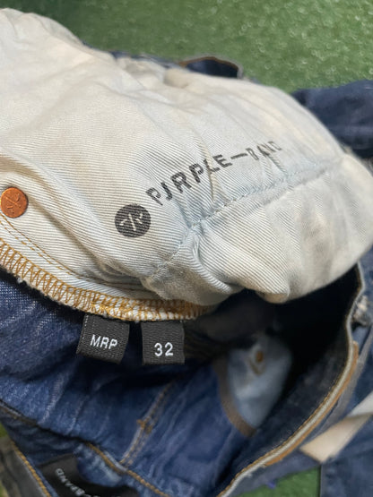 Purple Brand paint splatter jeans