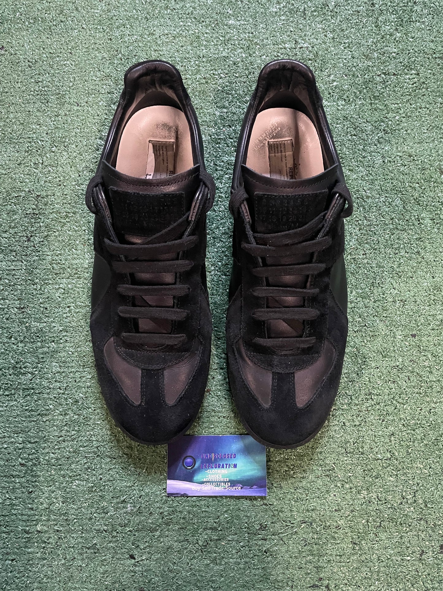 Maison Margiela gats triple black size 13men/14.5women(EU 46)
