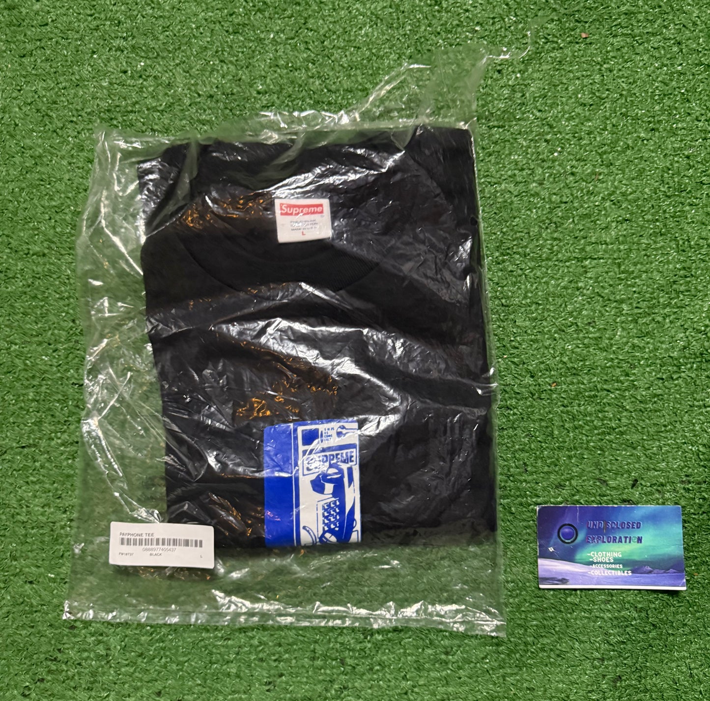 Supreme Payphone Tee Black