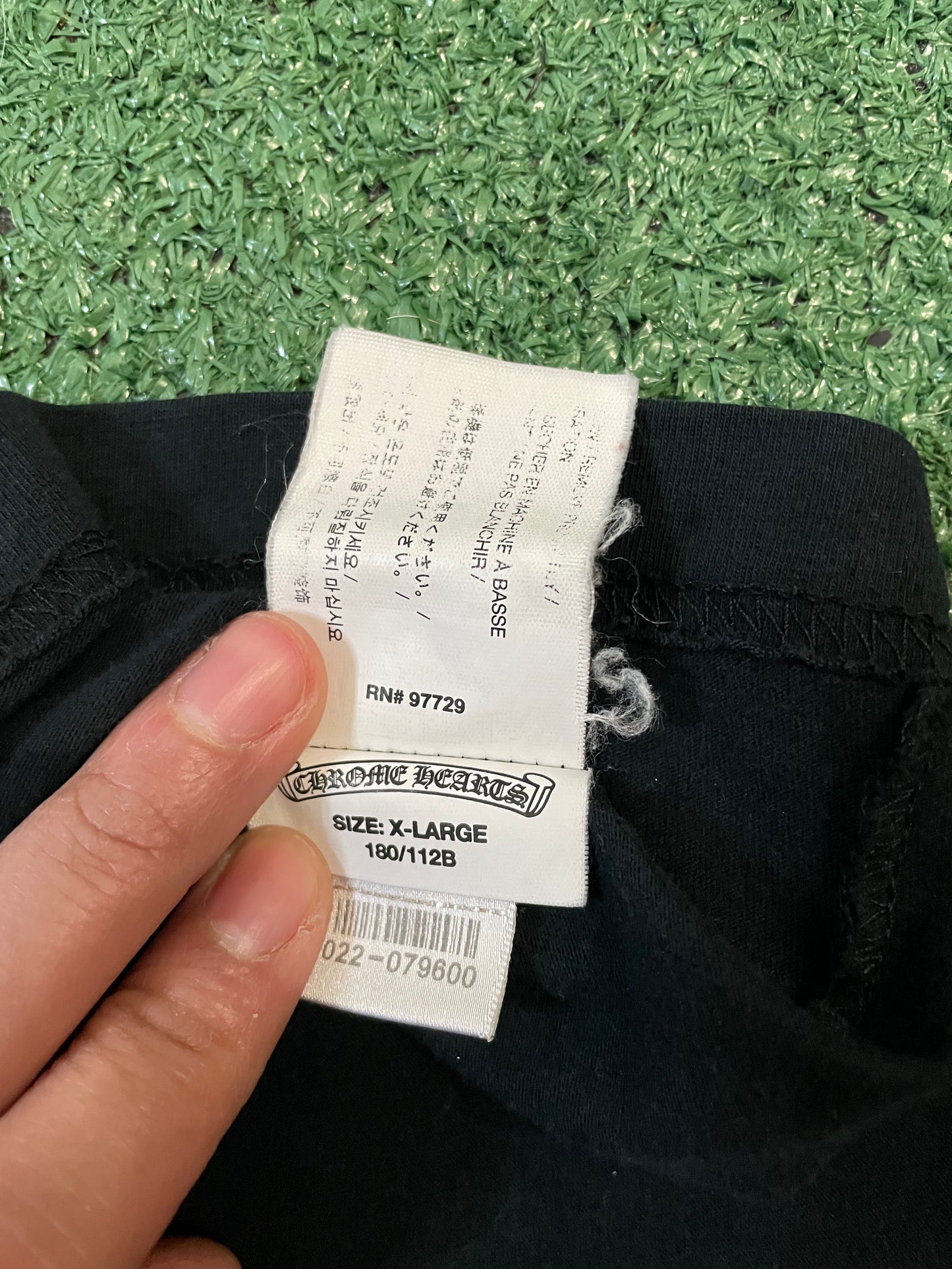 Chrome Hearts horseshoe black tee