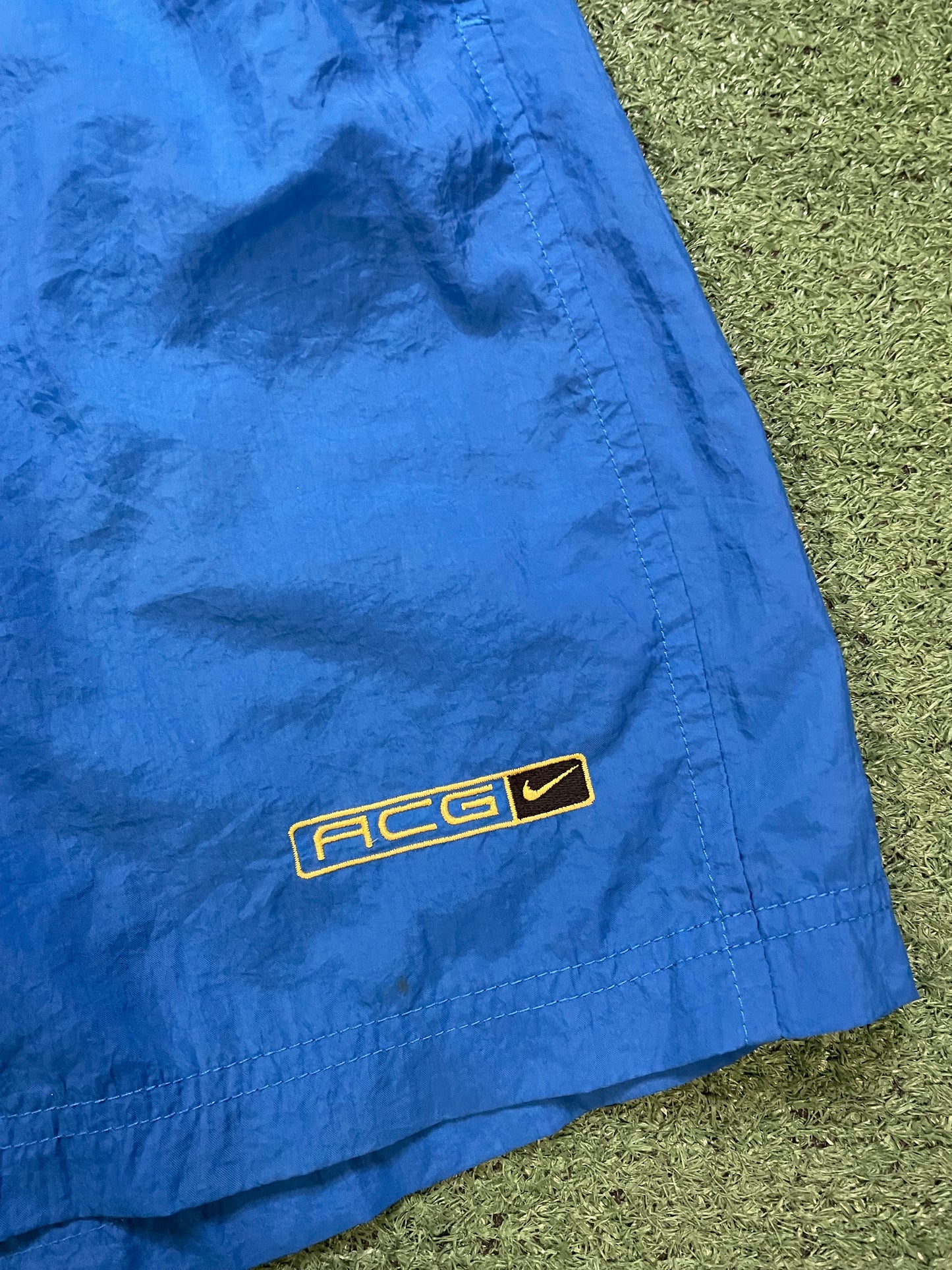 vintage Nike ACG nylon blue shorts