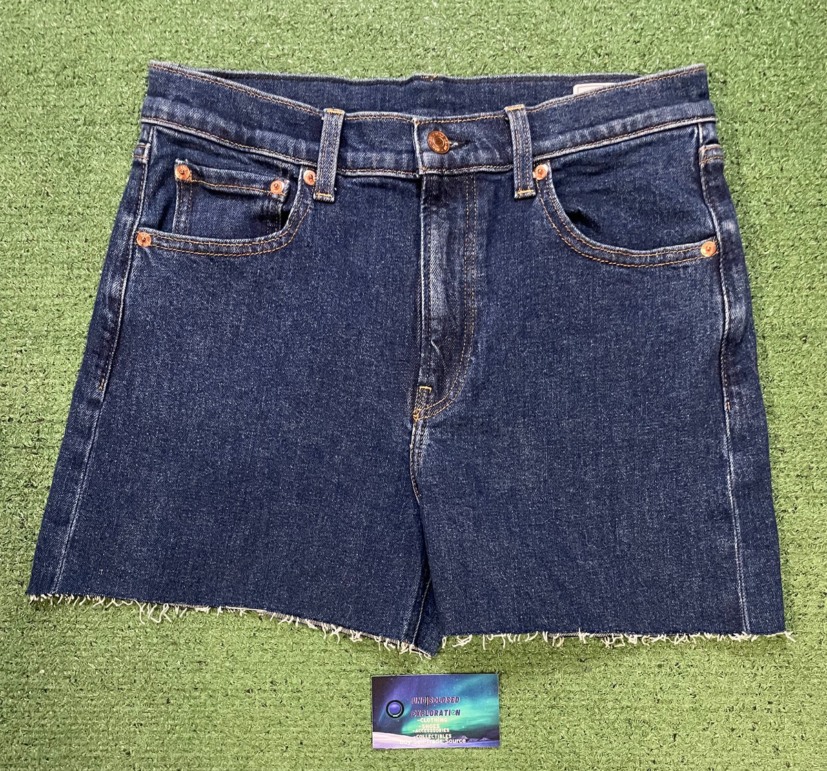 GAP dark denim jean shorts