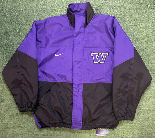 Vintage 1990s Nike university of Washington UW jacket