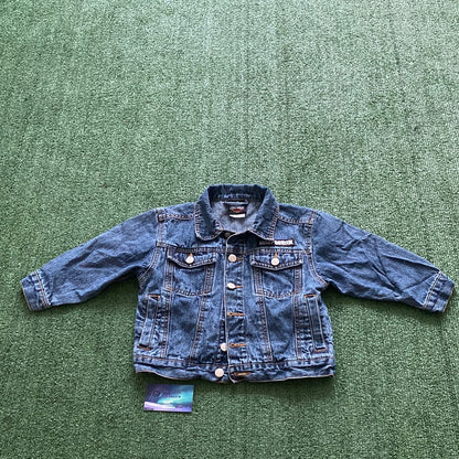 Vintage Toddlers Harley Davidson Denim Jacket