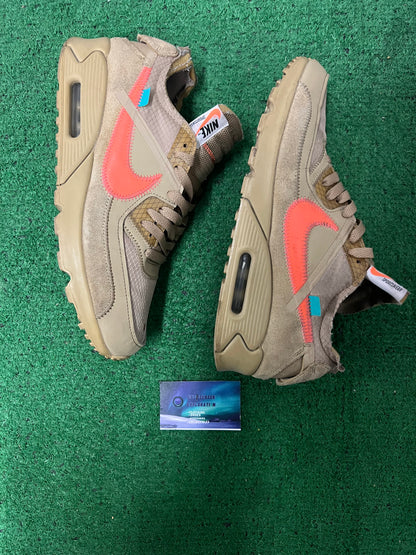 Nike air max 90 x off white ore size 10men/11.5women