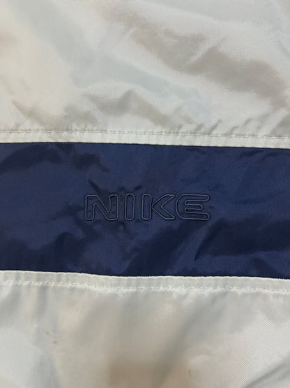Vintage 1990s nike grey and navy blue windbreaker