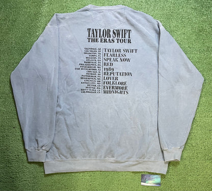 Taylor Swift The Eras Tour blue crewneck