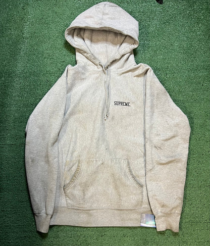 Supreme ruff Ryders grey embroidered hoodie