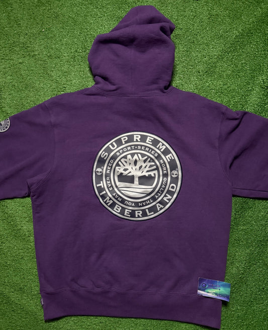 Supreme Timberland Hoodie Purple