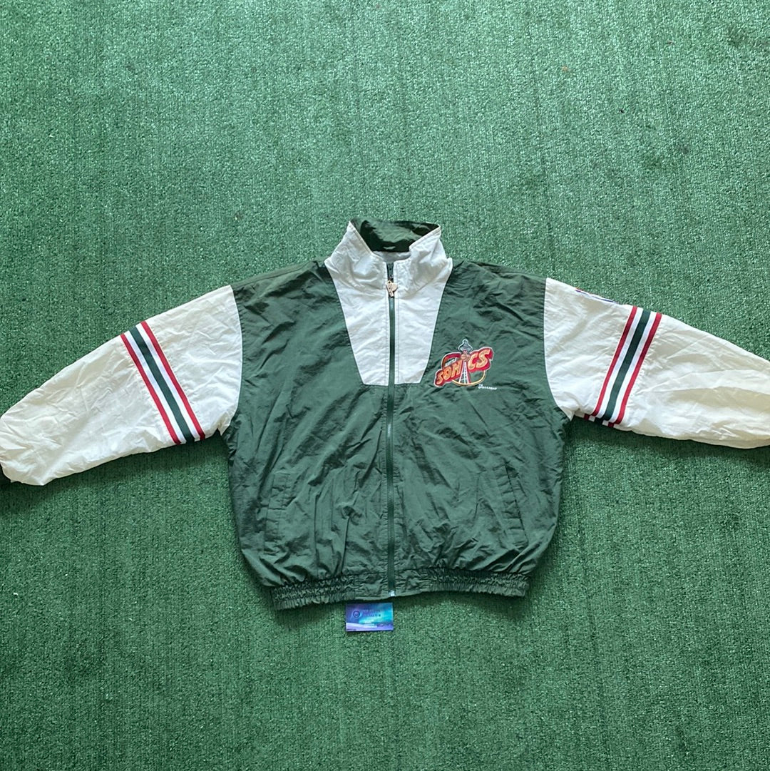 Vintage Seattle Supersonics pro player zip up