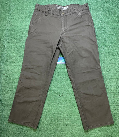 Carhartt brown straight leg pants