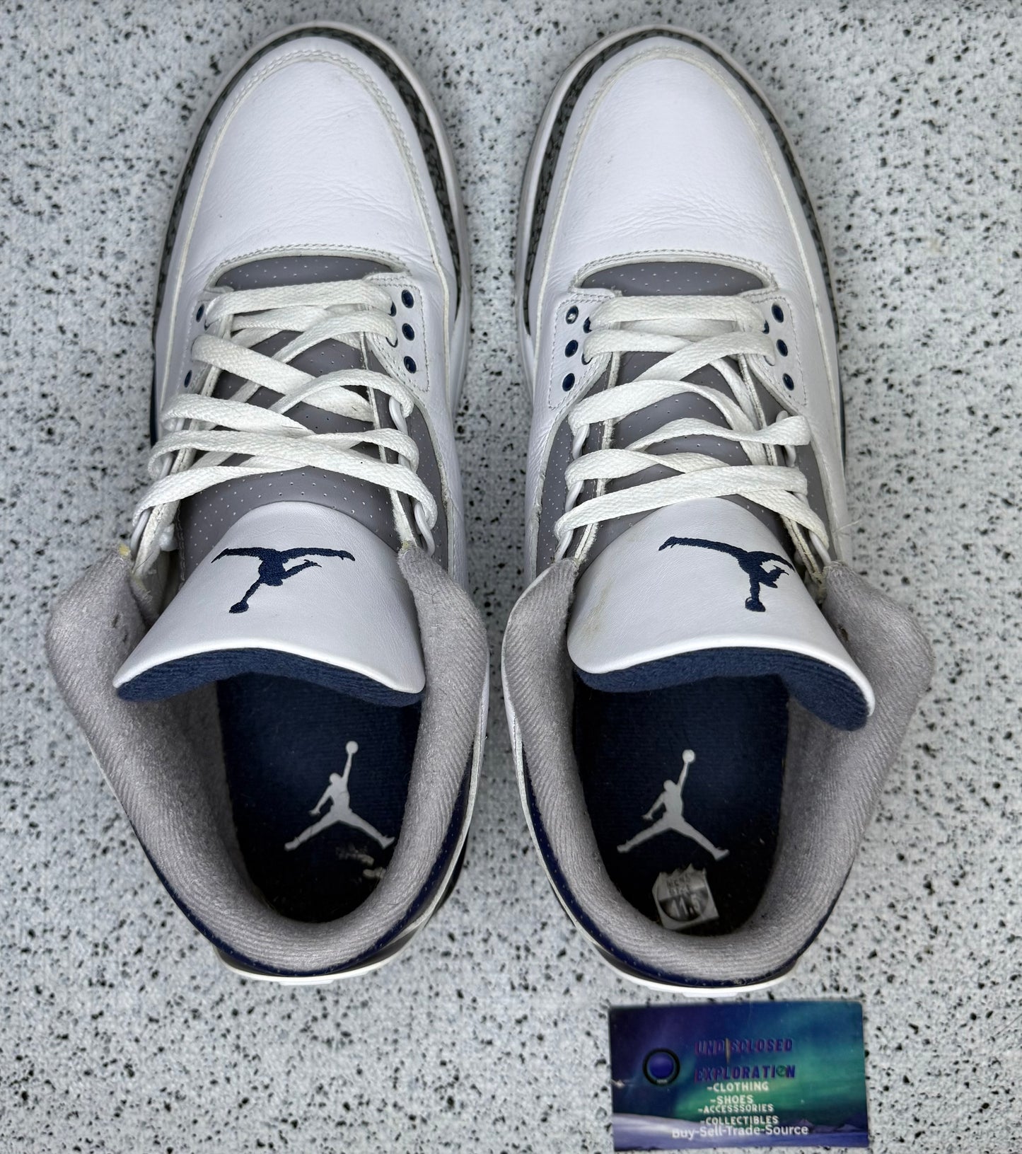 Jordan 3 Midnight Navy 11.5 Men/13 Women “Preowned”