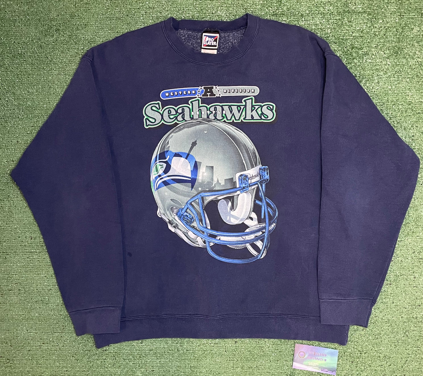 Vintage 1990s Seattle Seahawks western division Crewneck