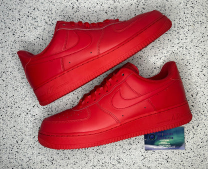 Nike Air Force 1 Triple Red 11.5 Men/13 Women “Preowned”