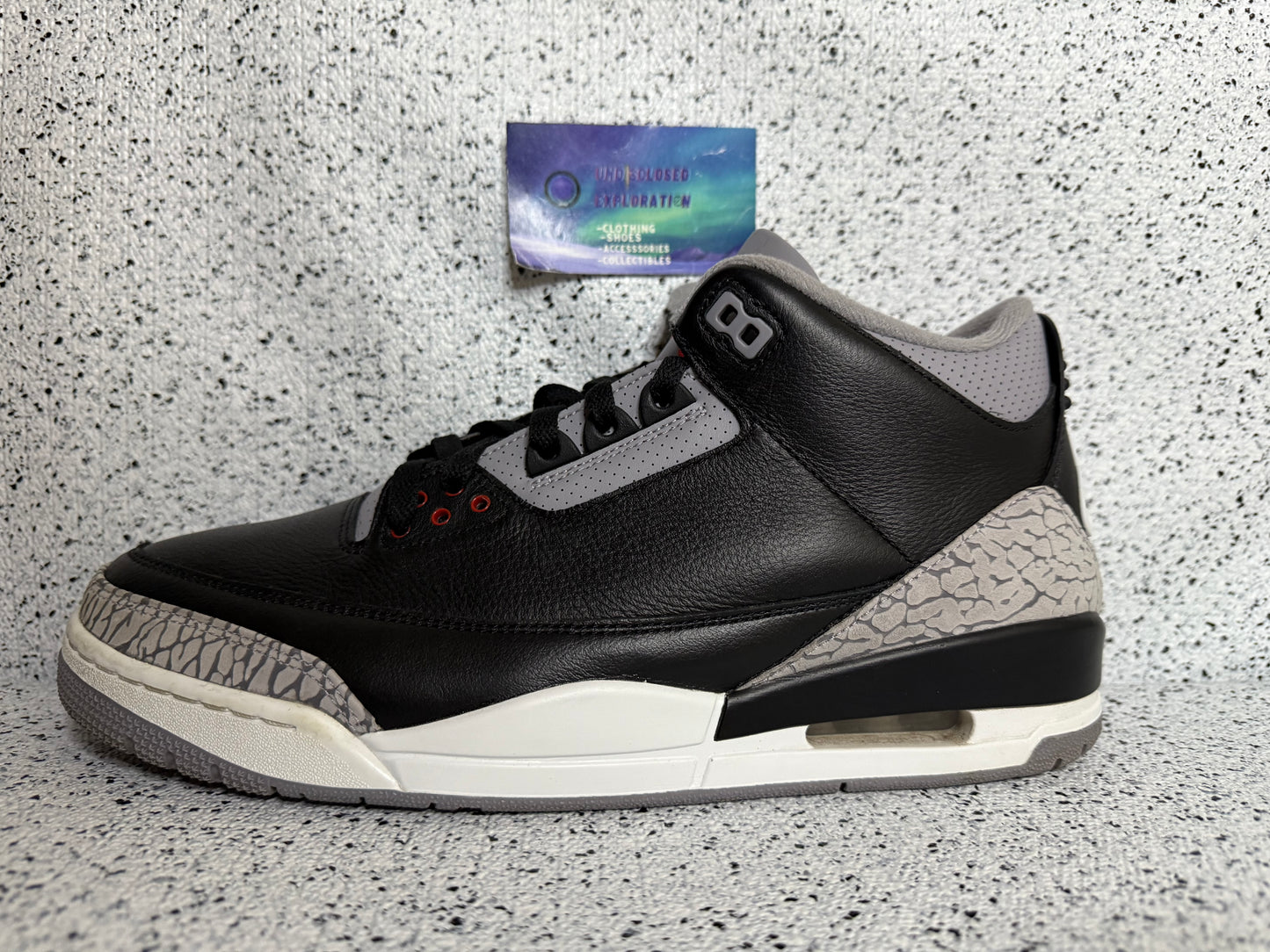 Jordan 3 Black Cement 12 Men/13.5 Women “Preowned”