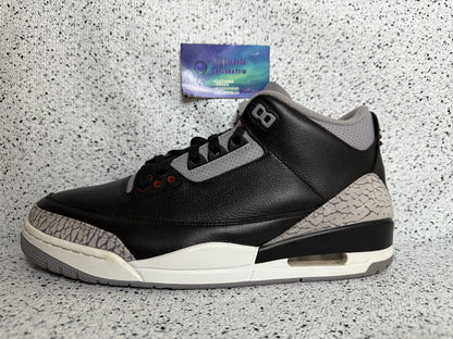 Jordan 3 Black Cement 12 Men/13.5 Women “Preowned”