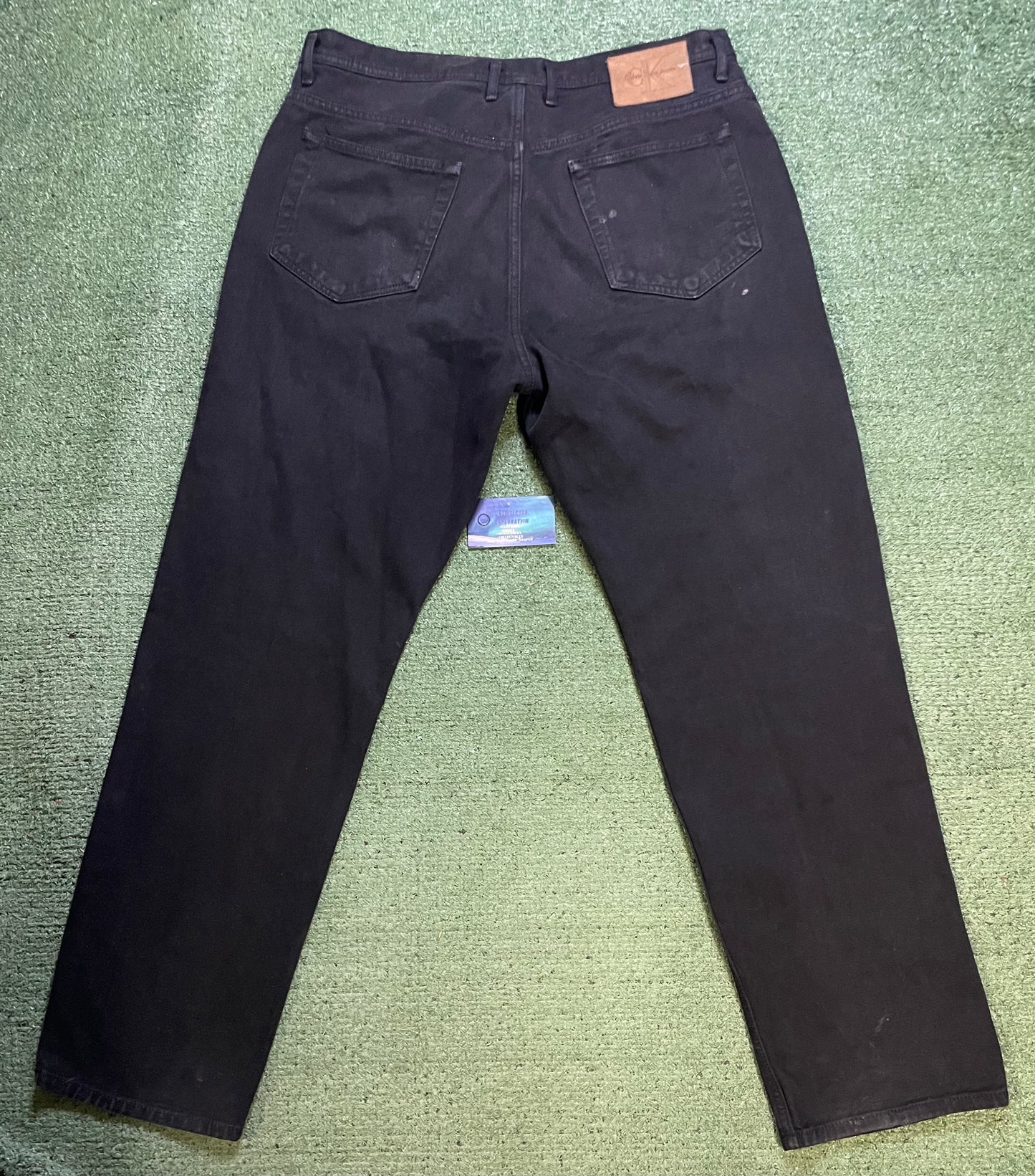 Vintage Calvin Klein black distressed jeans